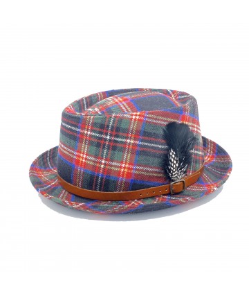 CAPPELLO PORK PIE TARTAN -...