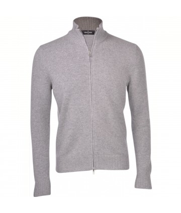 CARDIGAN ZIP MISTO CASHMERE...